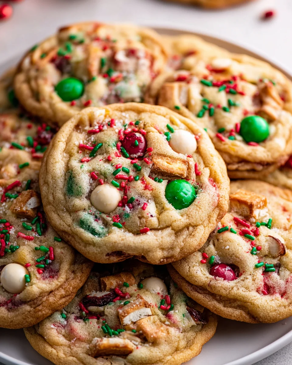 Delicious Christmas Kitchen Sink Cookies for Holiday Baking Fun