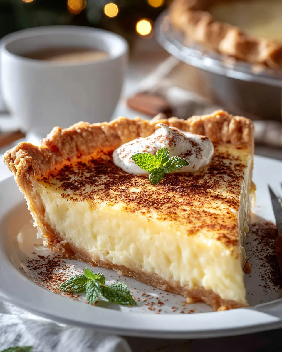 Creamy Cinnamon Vanilla Custard Pie: A Magical Holiday Dessert