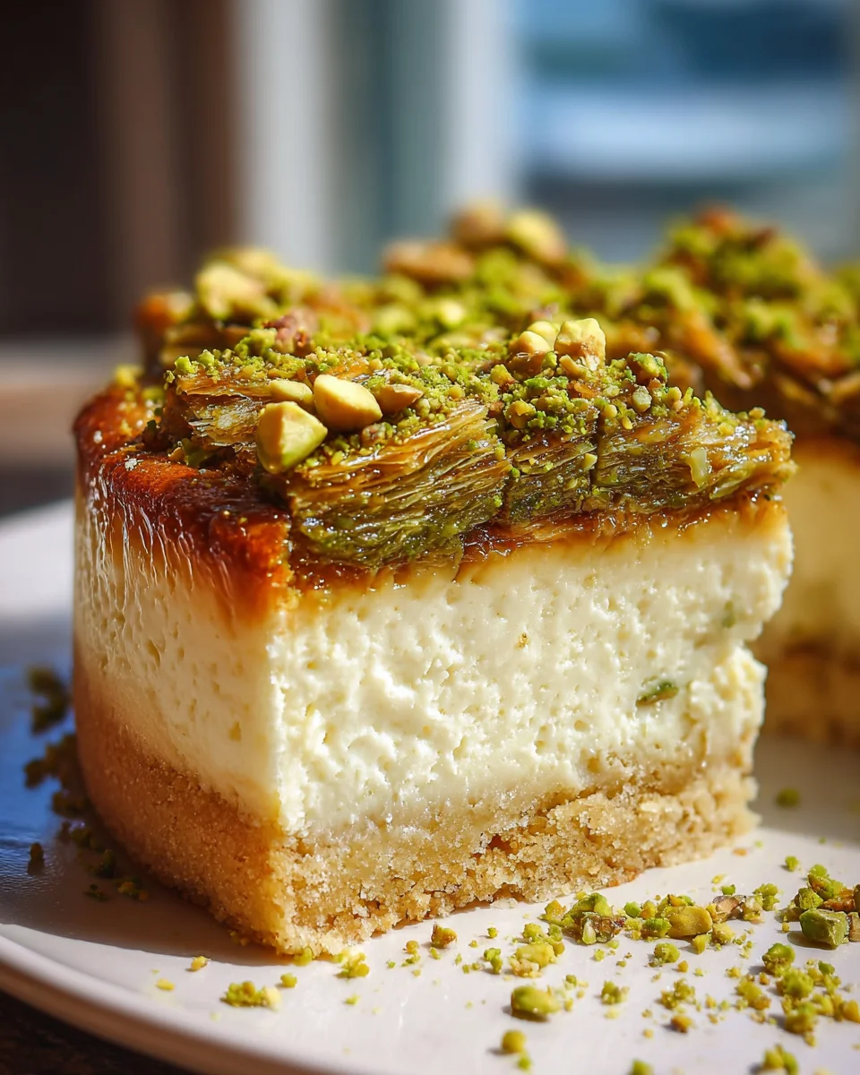 Baklava Pistachio Cheesecake: A Decadent Dessert Delight