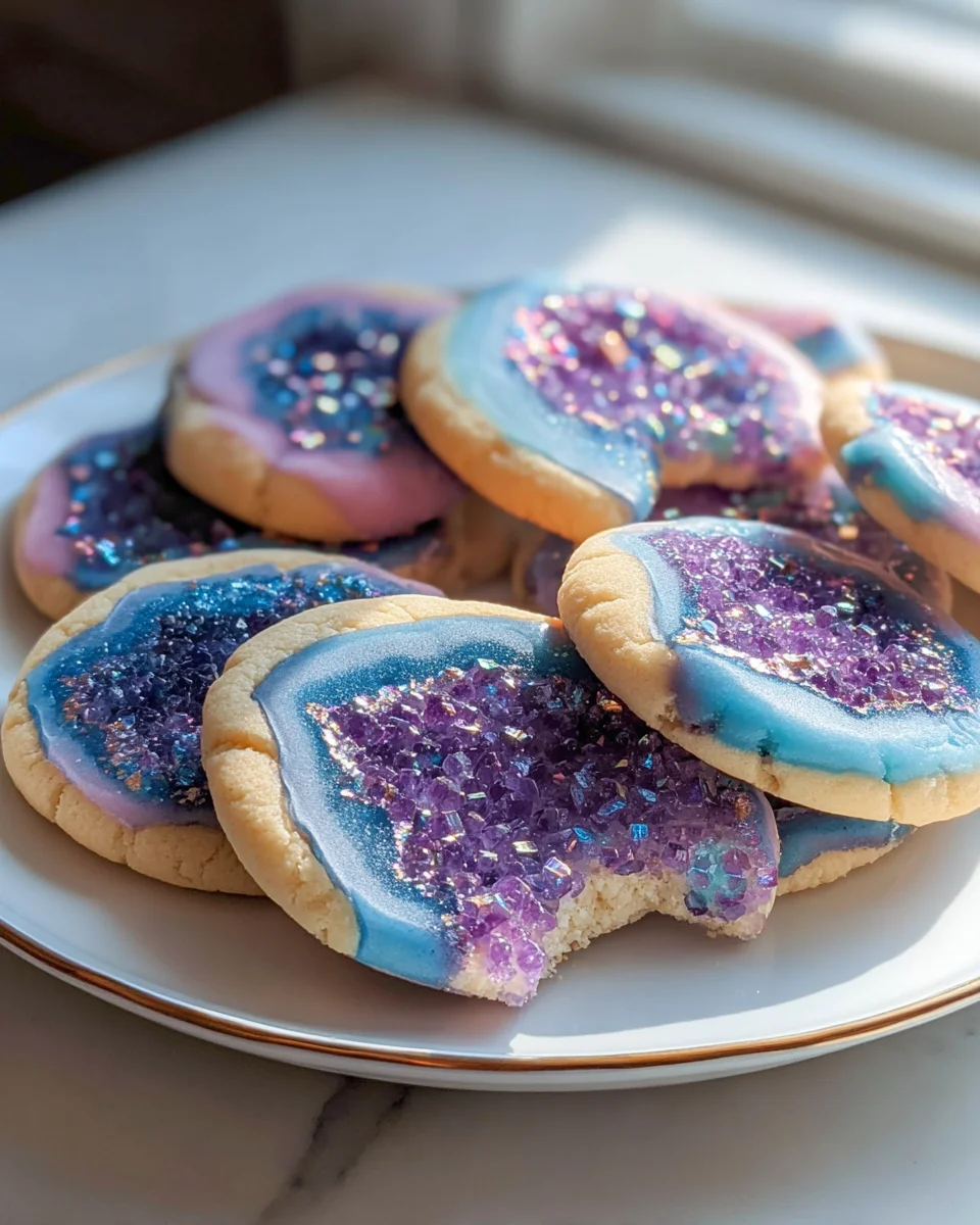 Irresistible Geode Cookies: Colorful Delicious Treats!