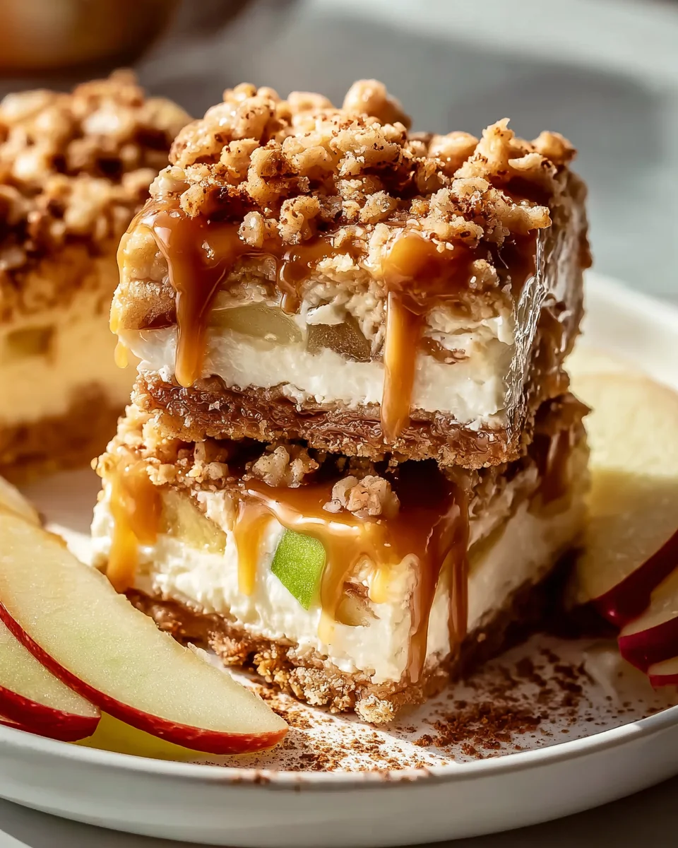 Delicious Caramel Apple Cheesecake Bars Recipe to Indulge!