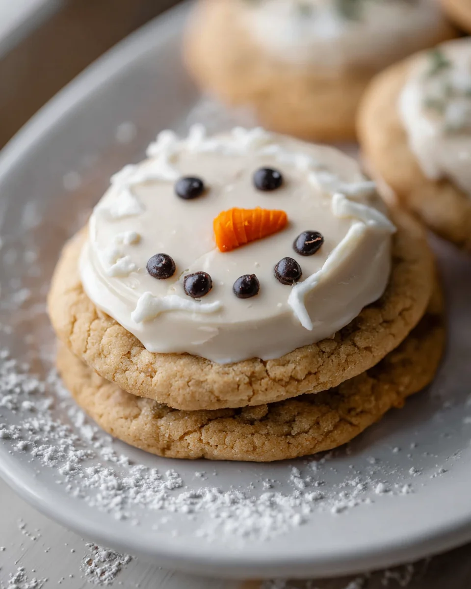 Delicious Snowman Peanut Butter Cookies Recipe for Winter Fun!