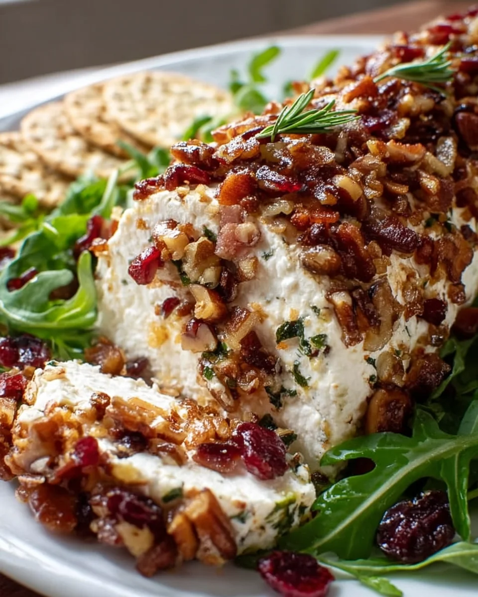 Million Dollar Beef Bacon Goat Cheese Appetizer Log Recipe