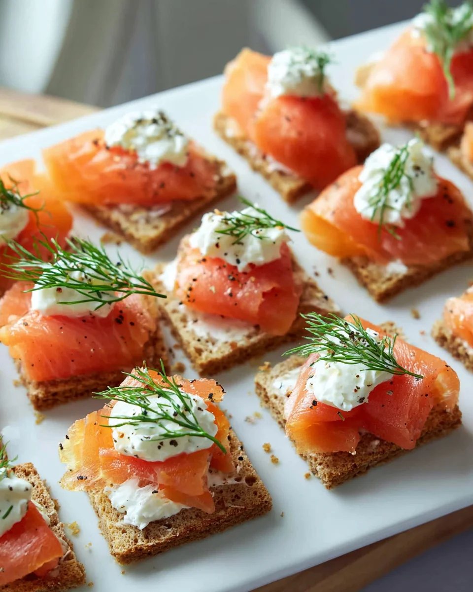 Delicious Smoked Salmon Canapes: Easy Appetizer Recipe!