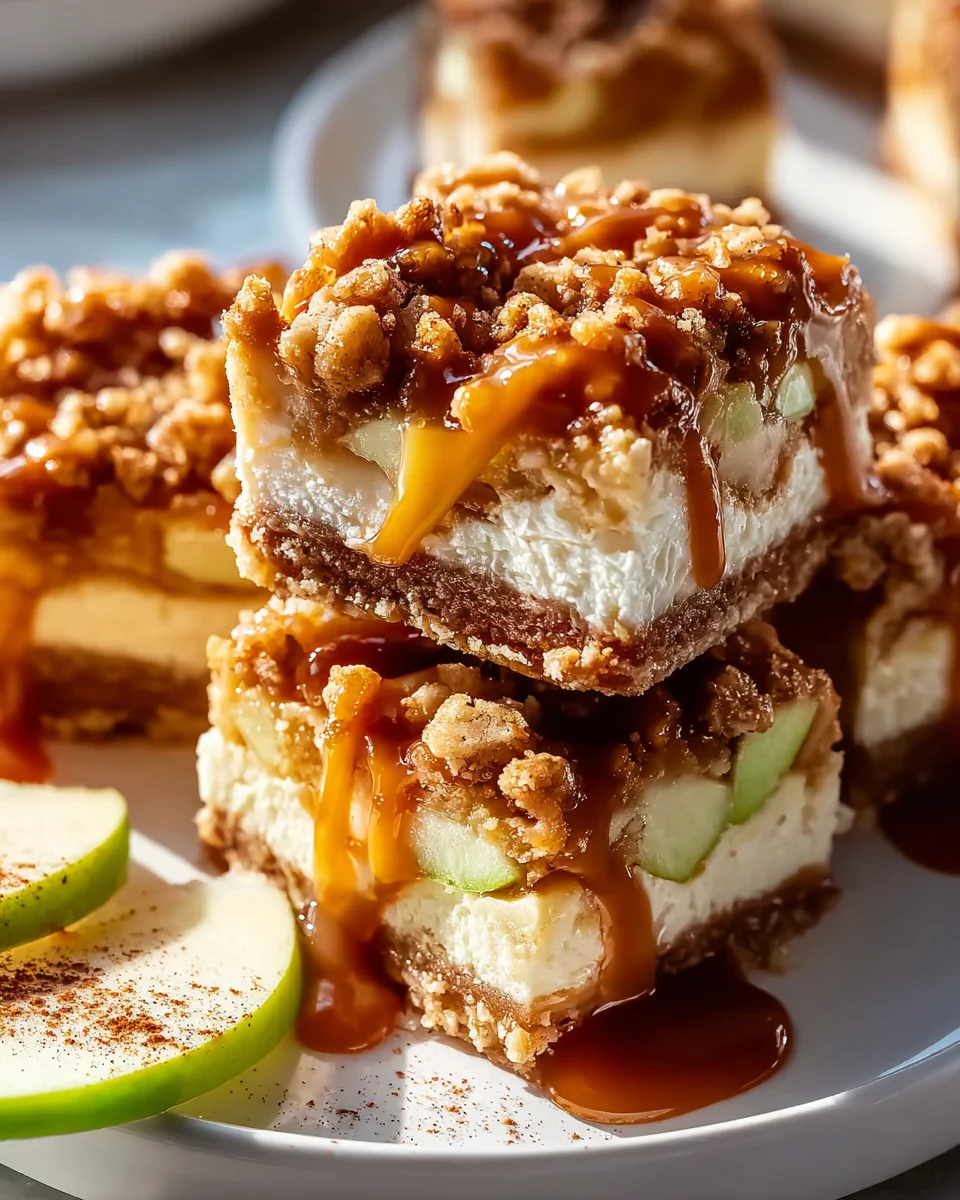 Delicious Caramel Apple Cheesecake Bars Recipe to Indulge!