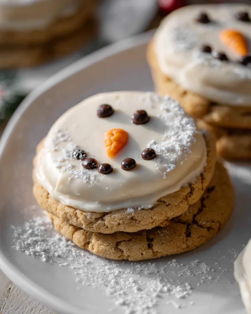 Delicious Snowman Peanut Butter Cookies Recipe for Winter Fun!