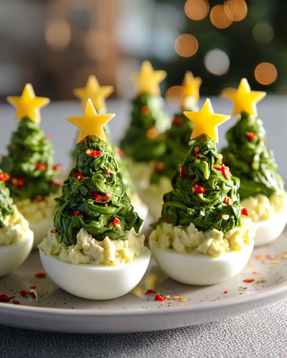 Make Deviled Egg Christmas Trees: Easy & Fun Holiday Bites