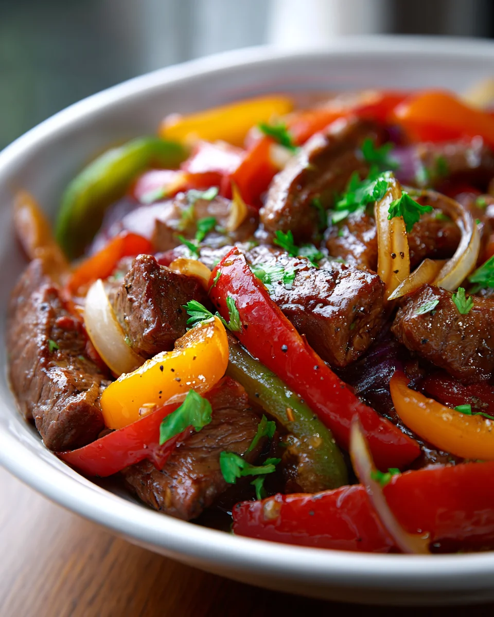 Slow Cooker Pepper Steak: Easy, Delicious, and Self-Cooking!
