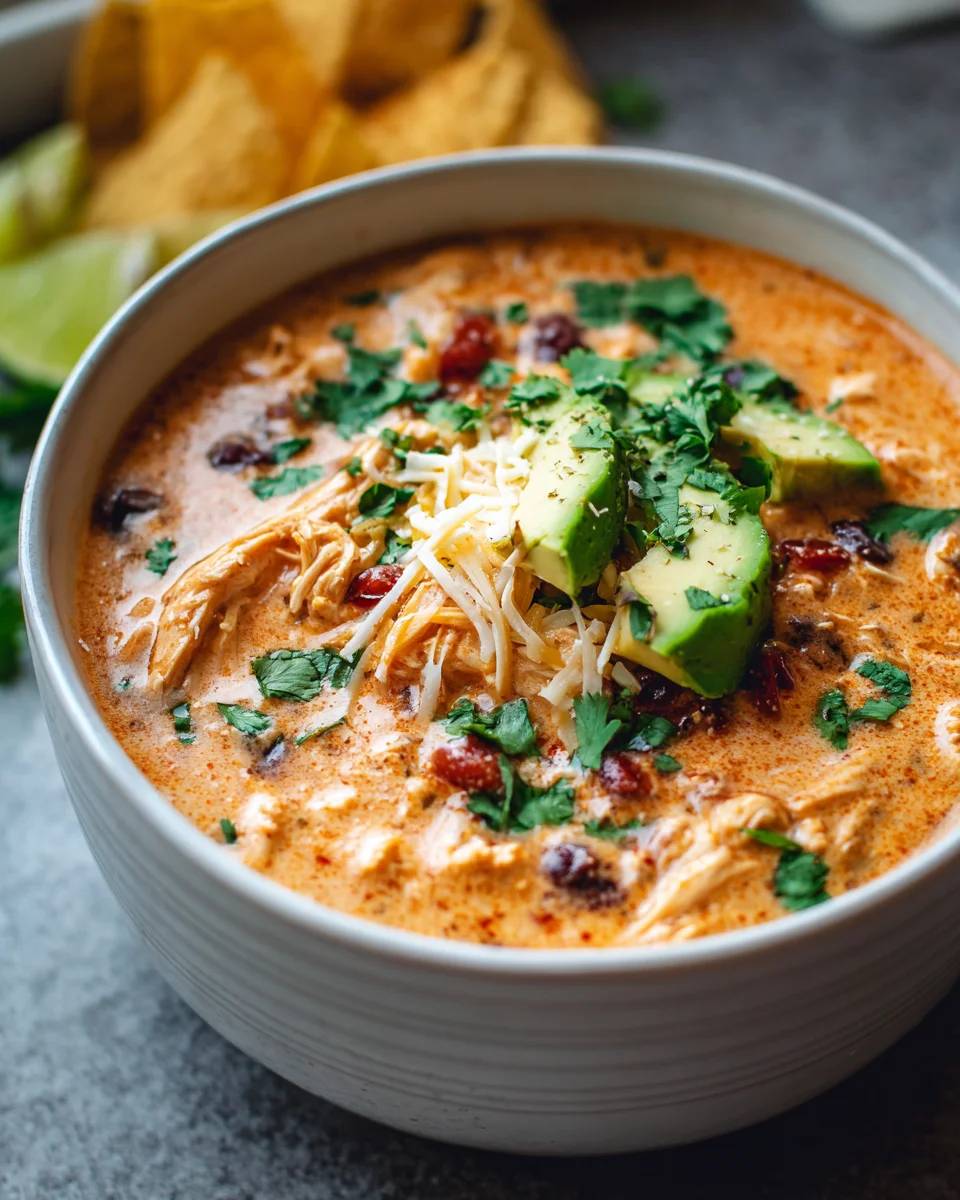 Delicious Creamy Chicken Enchilada Soup Recipe to Savor!