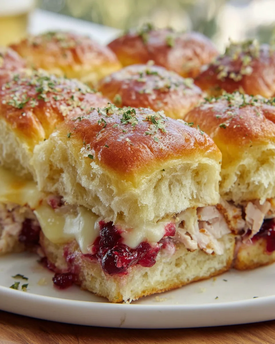 Turkey Cranberry Sliders: Easy Holiday Appetizer Recipe!