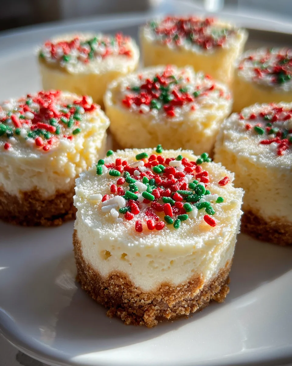 Delicious Mini Christmas Cheesecakes Recipe for Festive Treats