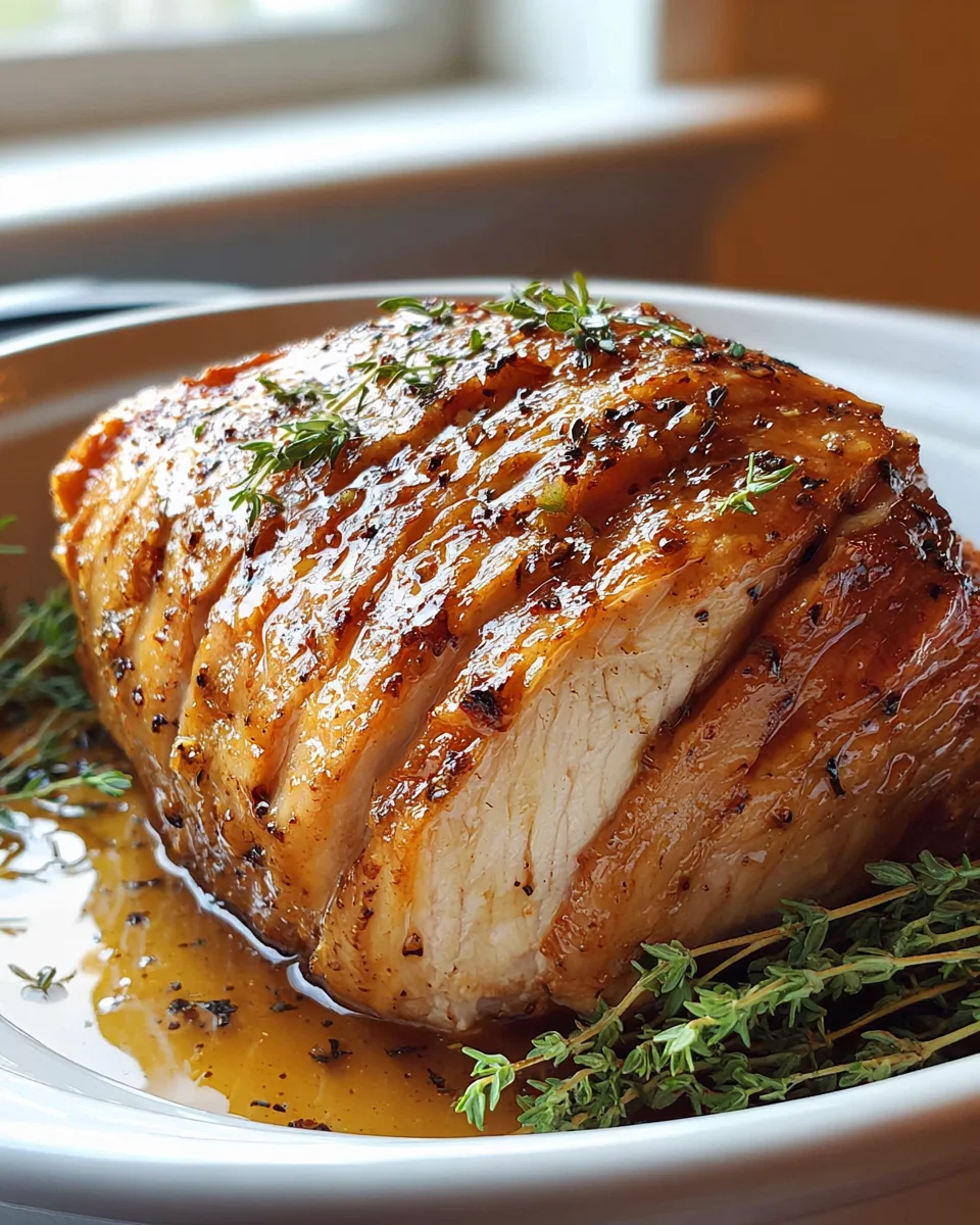 Easy Slow Cooker Amish Maple Turkey Breast Dinner