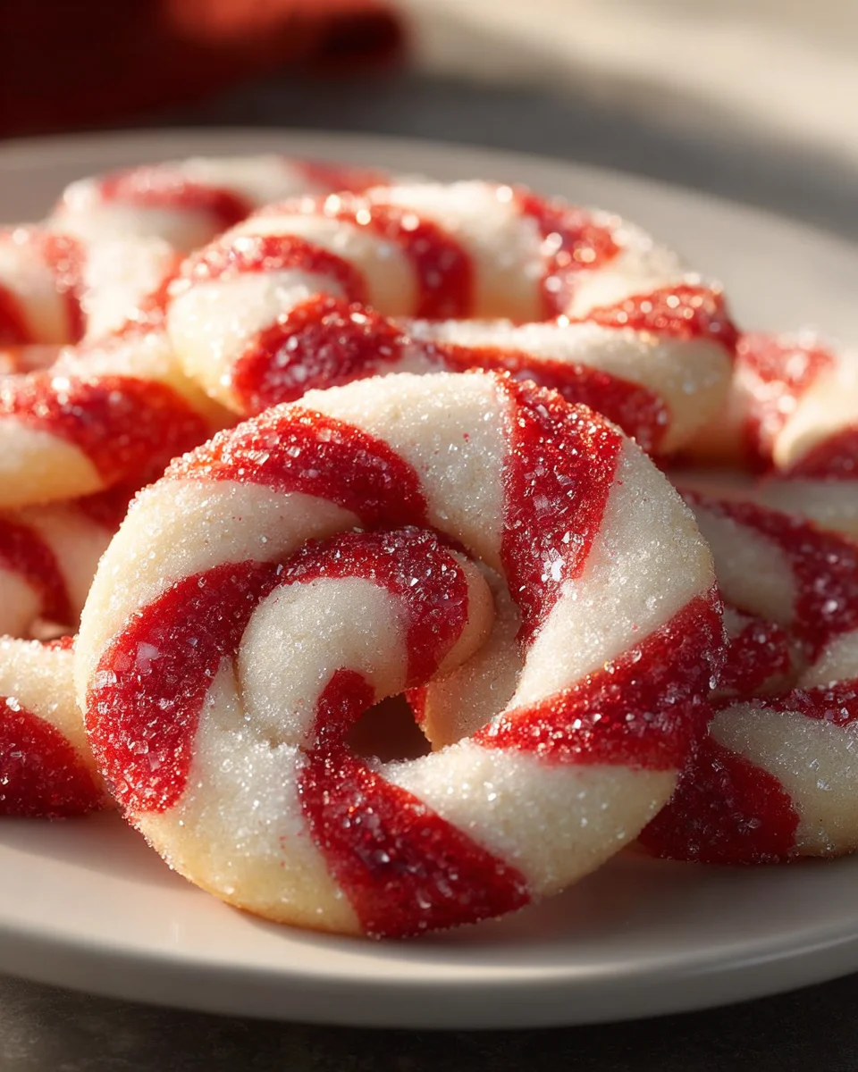 Irresistibly Tender Festive Candy Cane Cookies Recipe