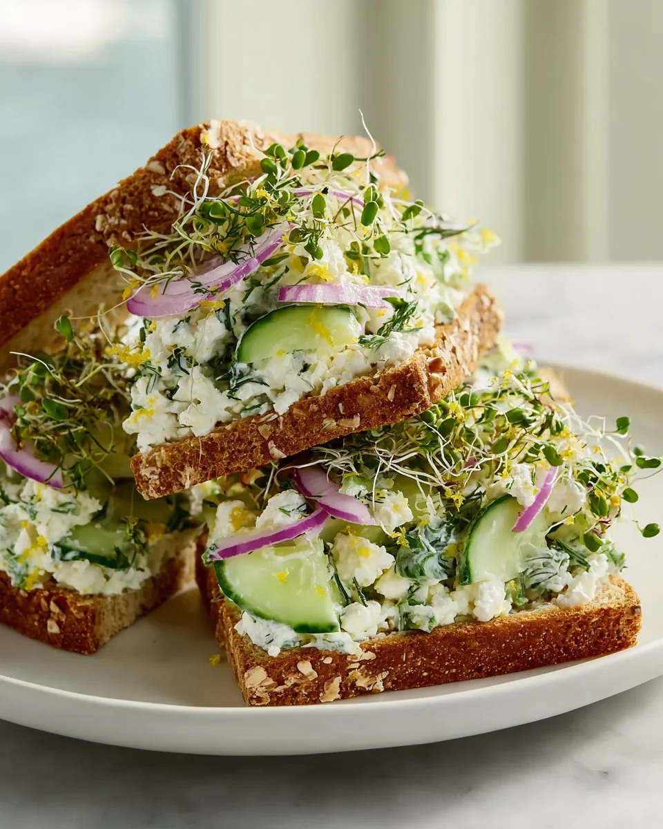 Delicious Easy Cucumber Salad Sandwiches Recipe for Summer