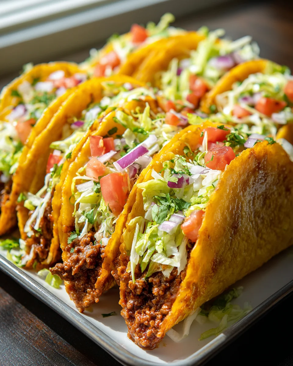 Oven Baked Cheesy Tacos: Crispy Loaded Delight Recipe