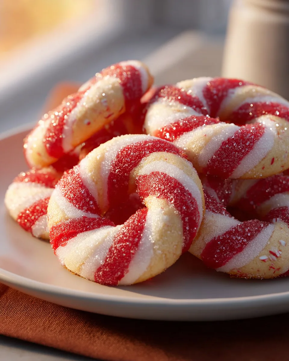 Irresistibly Tender Festive Candy Cane Cookies Recipe