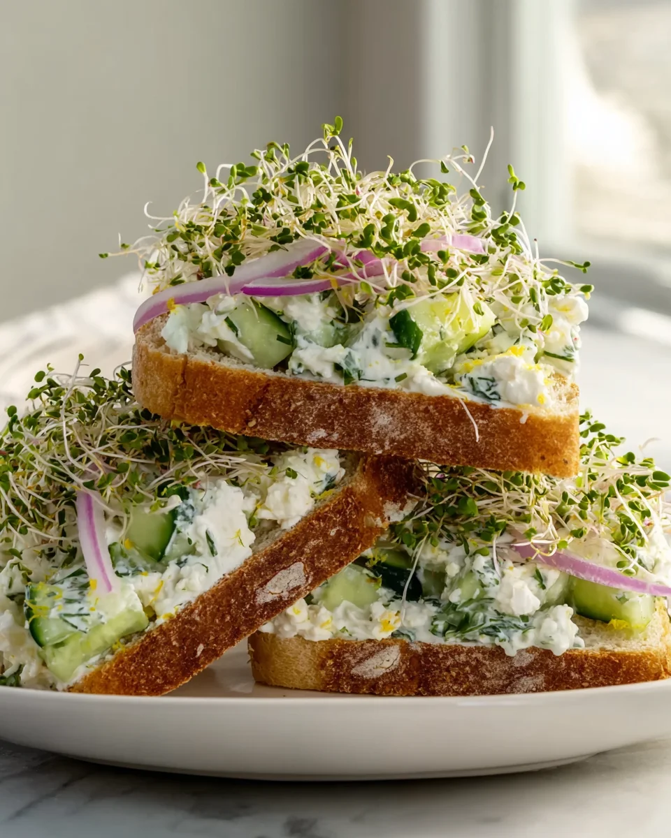 Delicious Easy Cucumber Salad Sandwiches Recipe for Summer