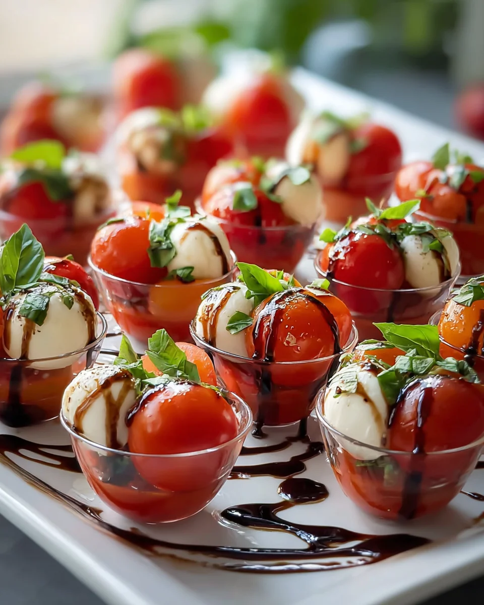 Festive Christmas Mini Caprese Salad Cups Recipe to Impress