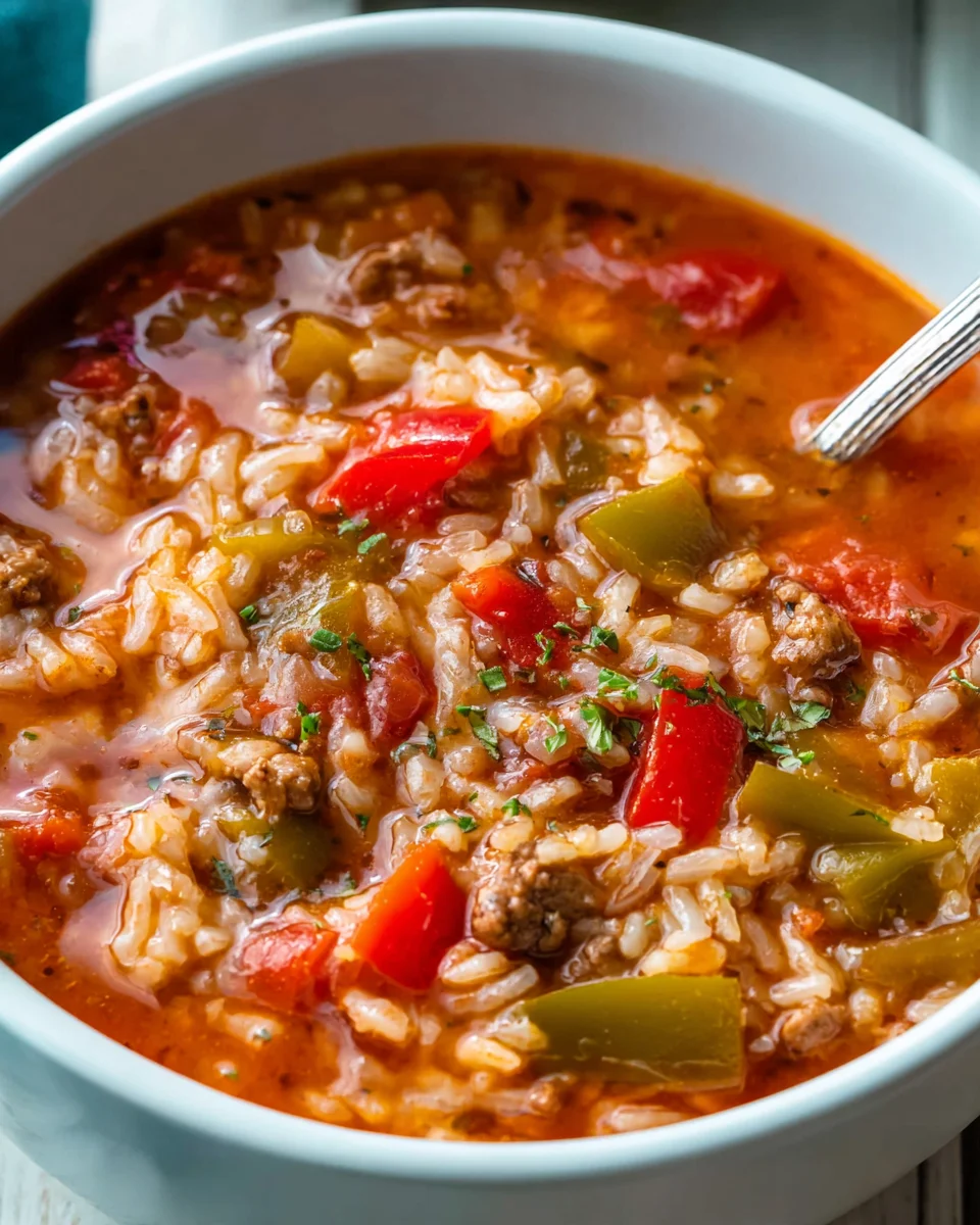 Delicious Crock Pot Stuffed Pepper Soup Recipe to Savor