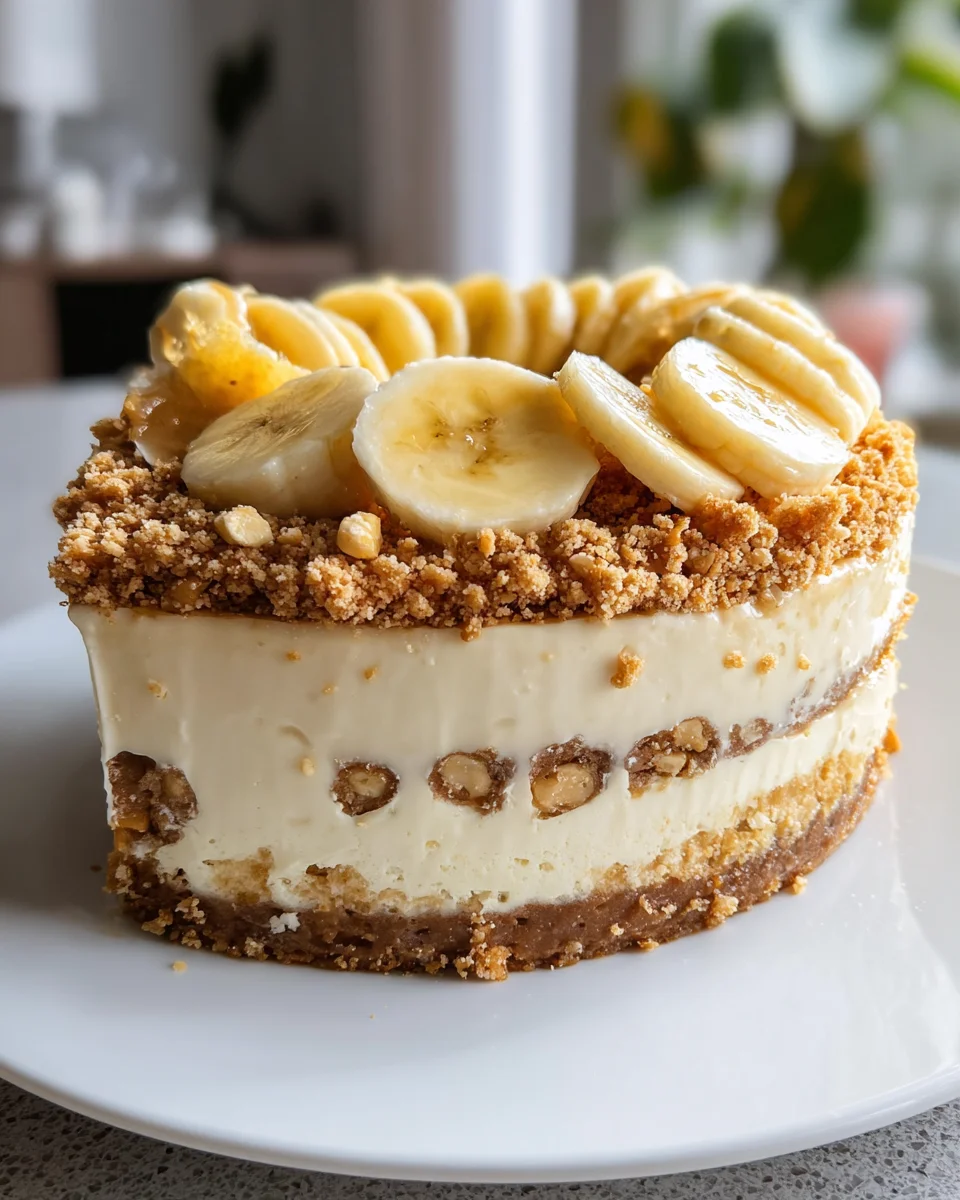 Easy Banana Pudding & Cookie Butter Cheesecake Cake Recipe