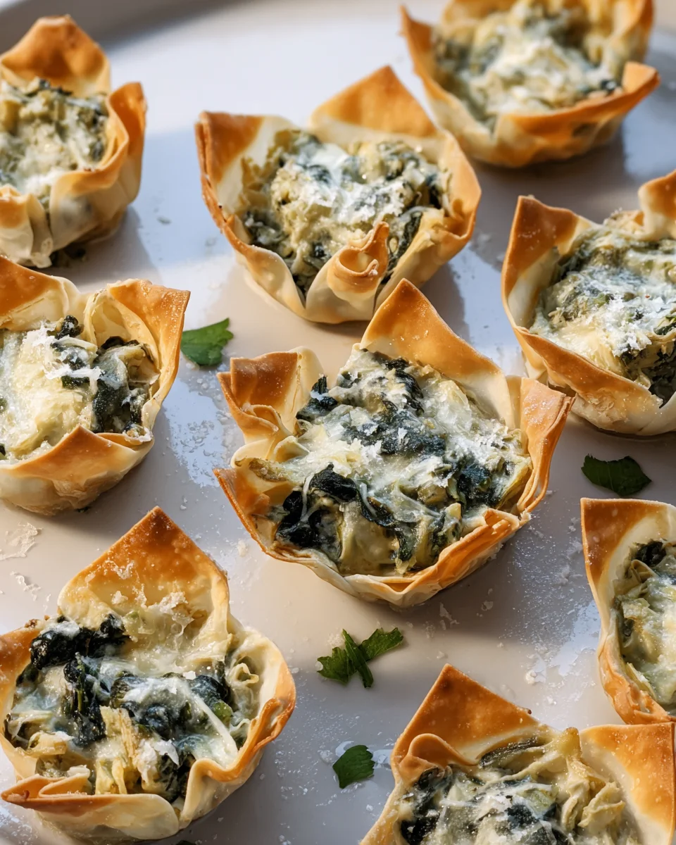 Delicious Spinach and Artichoke Wonton Cups Recipe to Try!