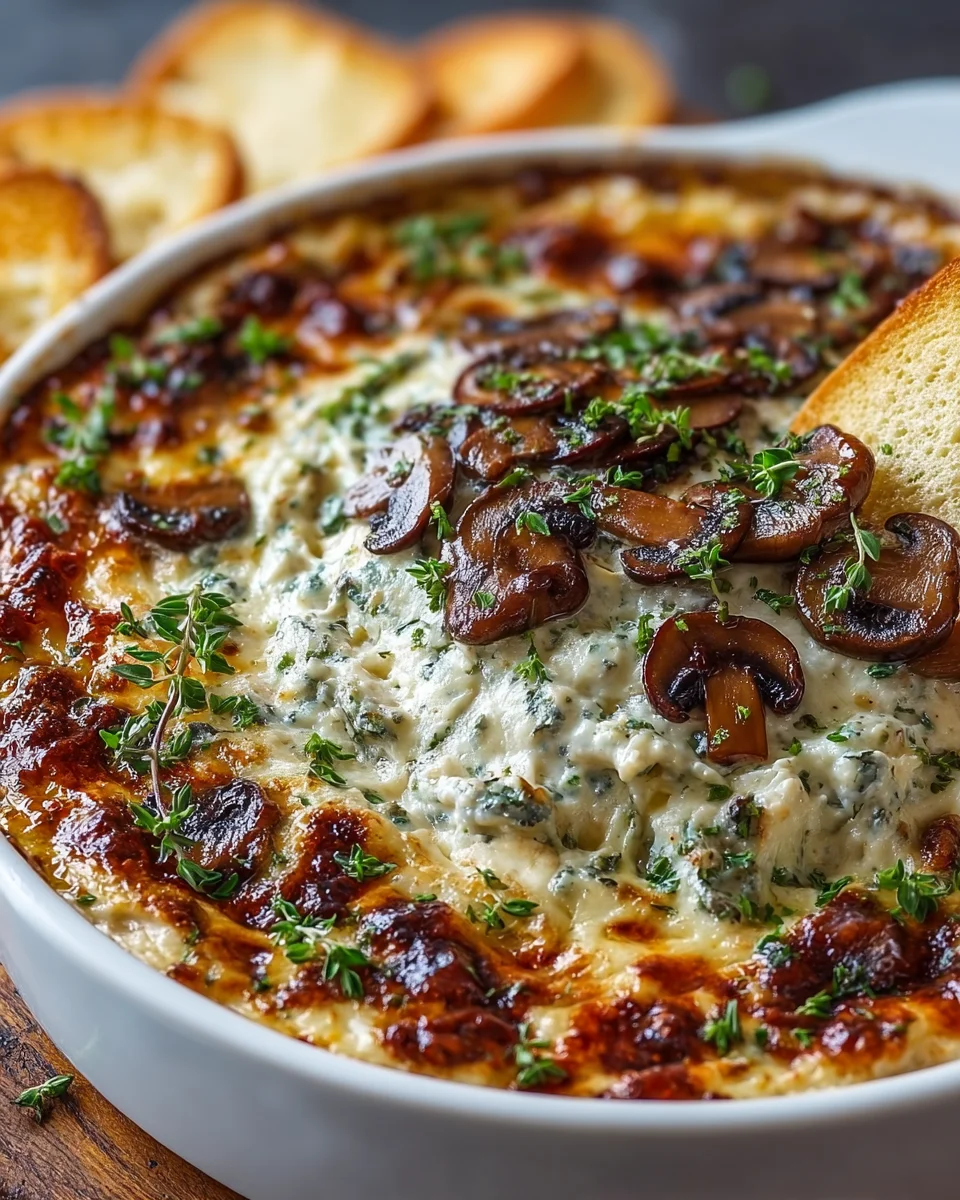 Stuffed Mushroom Dip: Easy, Cheesy Party Appetizer