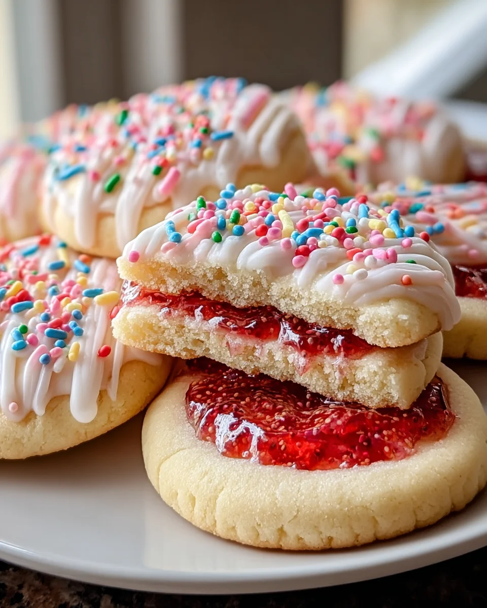 Delicious Strawberry Pop Tart Sugar Cookies Recipe to Try!