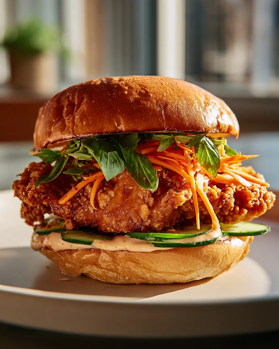 Crispy Thai Fried Chicken Sandwich Recipe You’ll Love!