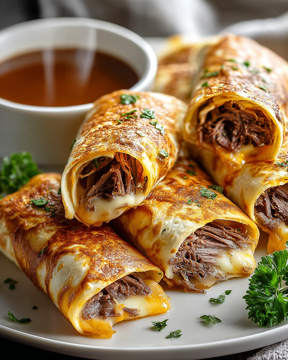 Savory French Dip Tortilla Rollups for Easy Entertaining