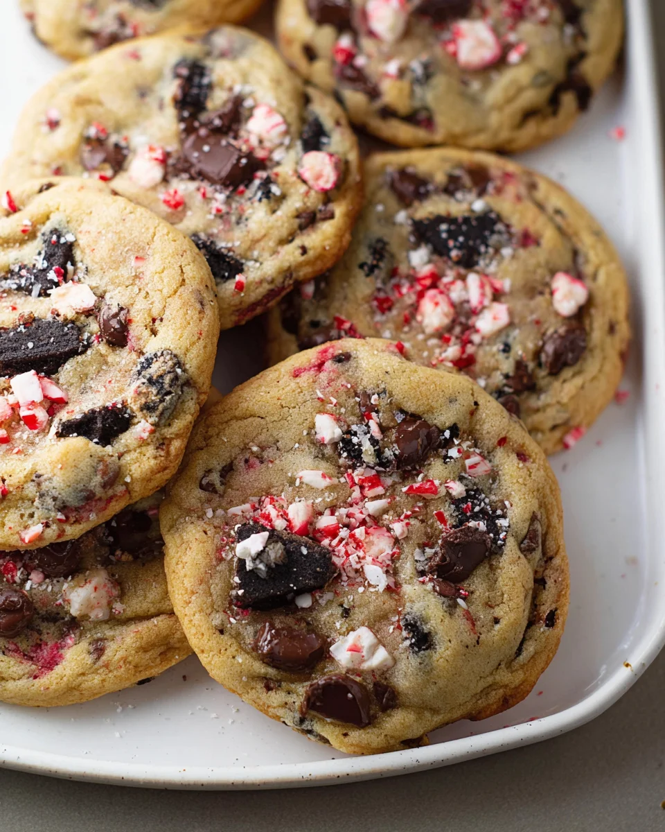 Oreo Peppermint Chocolate Chip Cookies: Festive & Delicious!