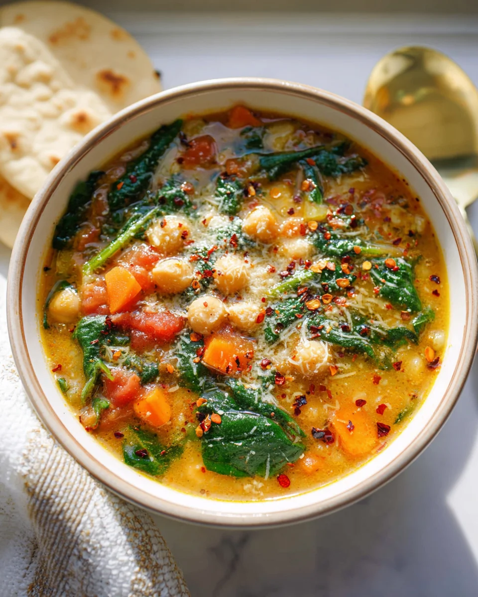 Hearty Mediterranean Chickpea Soup Recipe for Cozy Nights