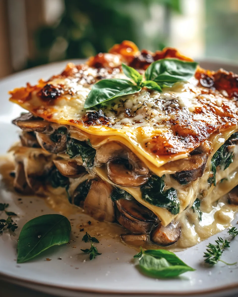 Delicious Mushroom and Spinach Lasagna Recipe to Savor