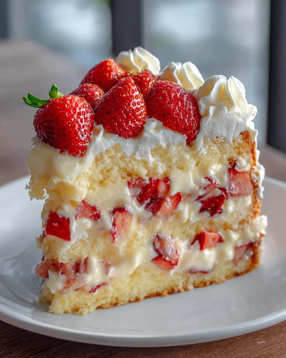 Strawberry Custard Delight Cake Recipe: Easy & Delicious Guide
