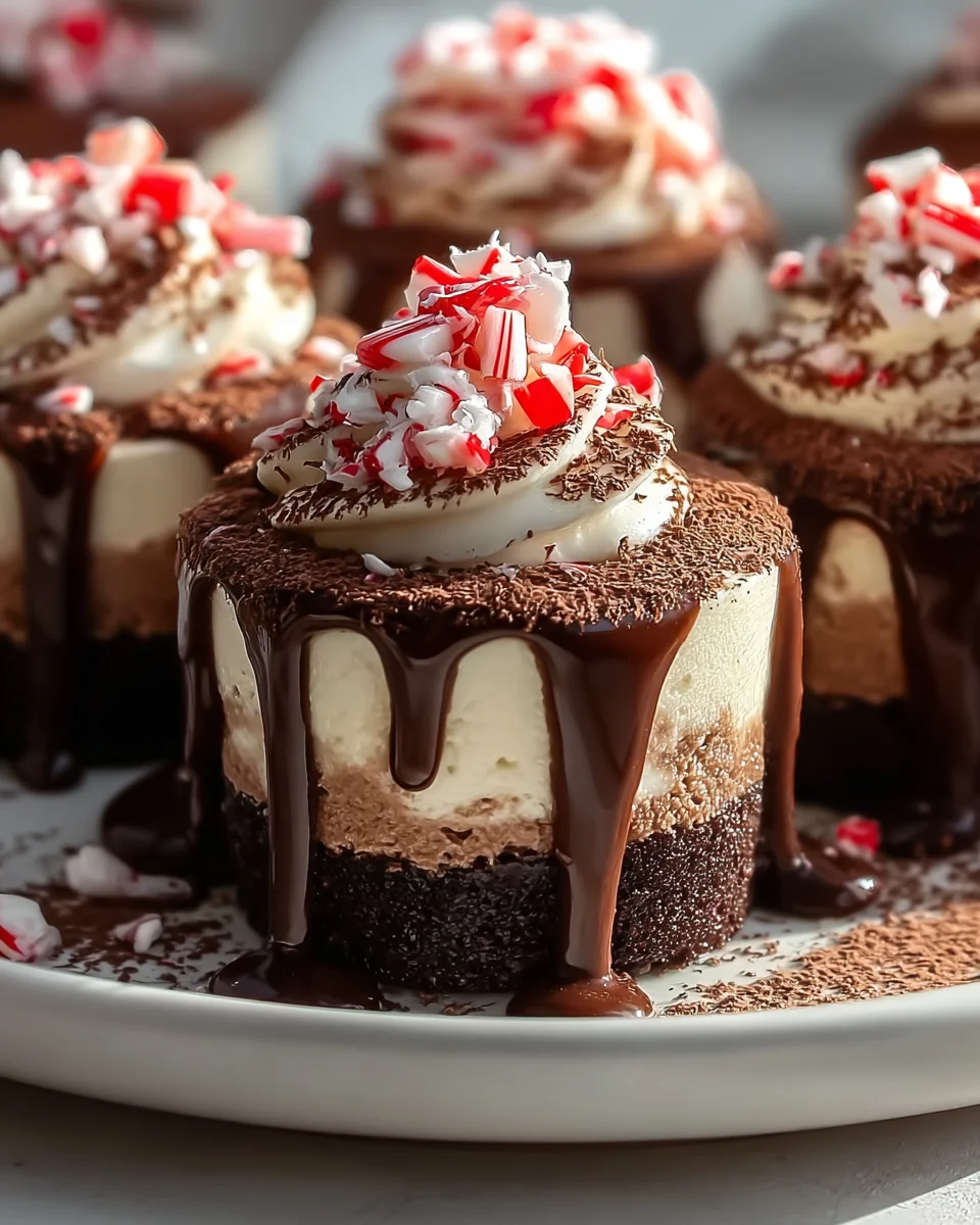 Decadent Hot Cocoa Peppermint Cheesecake Bites Recipe