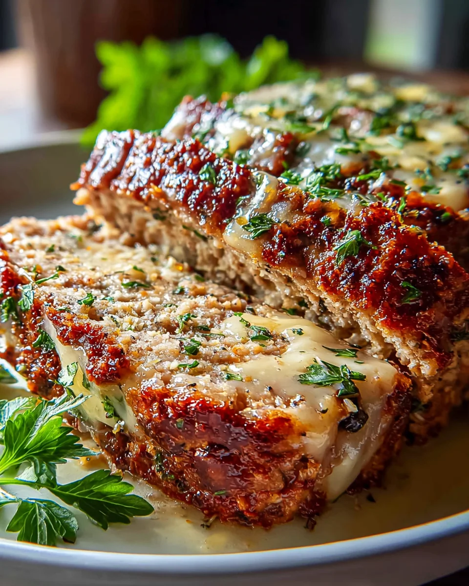 Irresistible Garlic Parmesan Chicken Meatloaf - Easy & Delicious!
