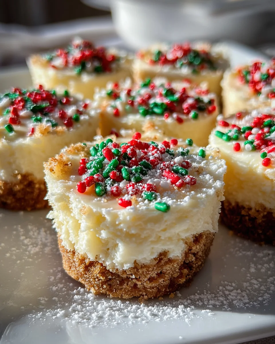 Delicious Mini Christmas Cheesecakes Recipe for the Holidays