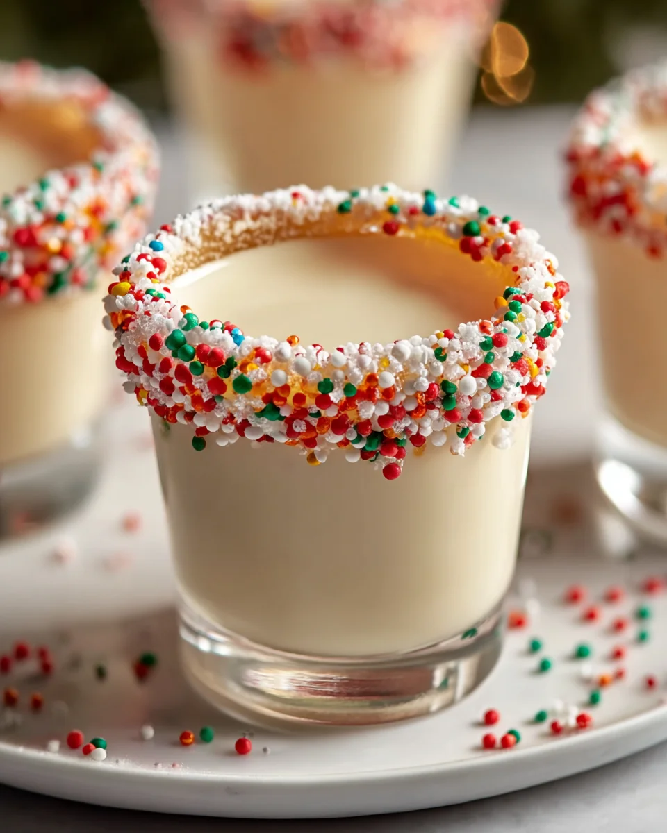 Delicious Christmas Sugar Cookie Shots - Festive Non-Alcoholic Treats