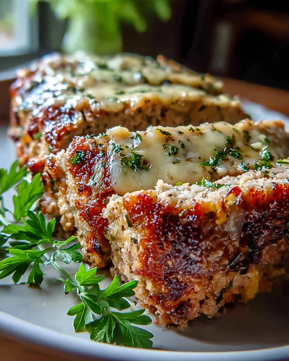 Irresistible Garlic Parmesan Chicken Meatloaf - Easy & Delicious!
