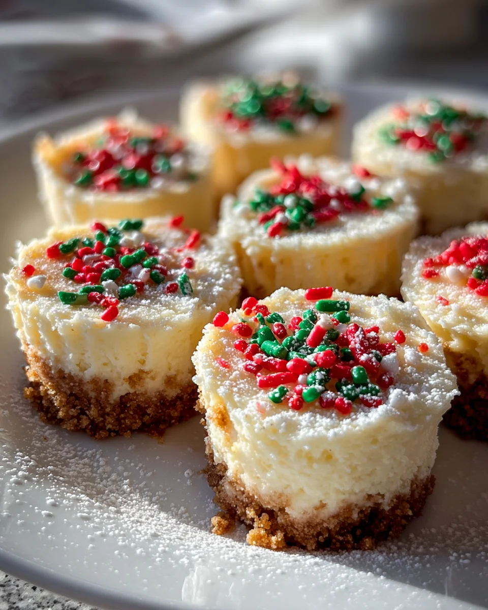 Delicious Mini Christmas Cheesecakes Recipe for the Holidays