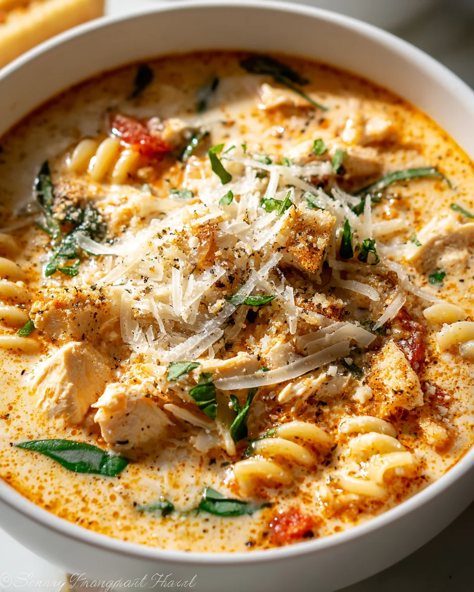 Crockpot Chicken Parmesan Soup: Easy Comfort Food Delight