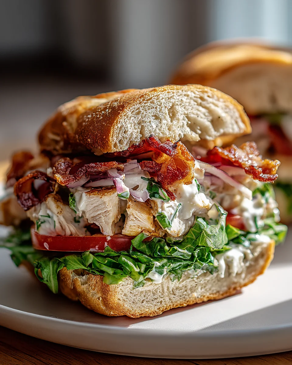 Chopped Chicken Bacon Ranch Sandwich: A Flavor Bomb Delight