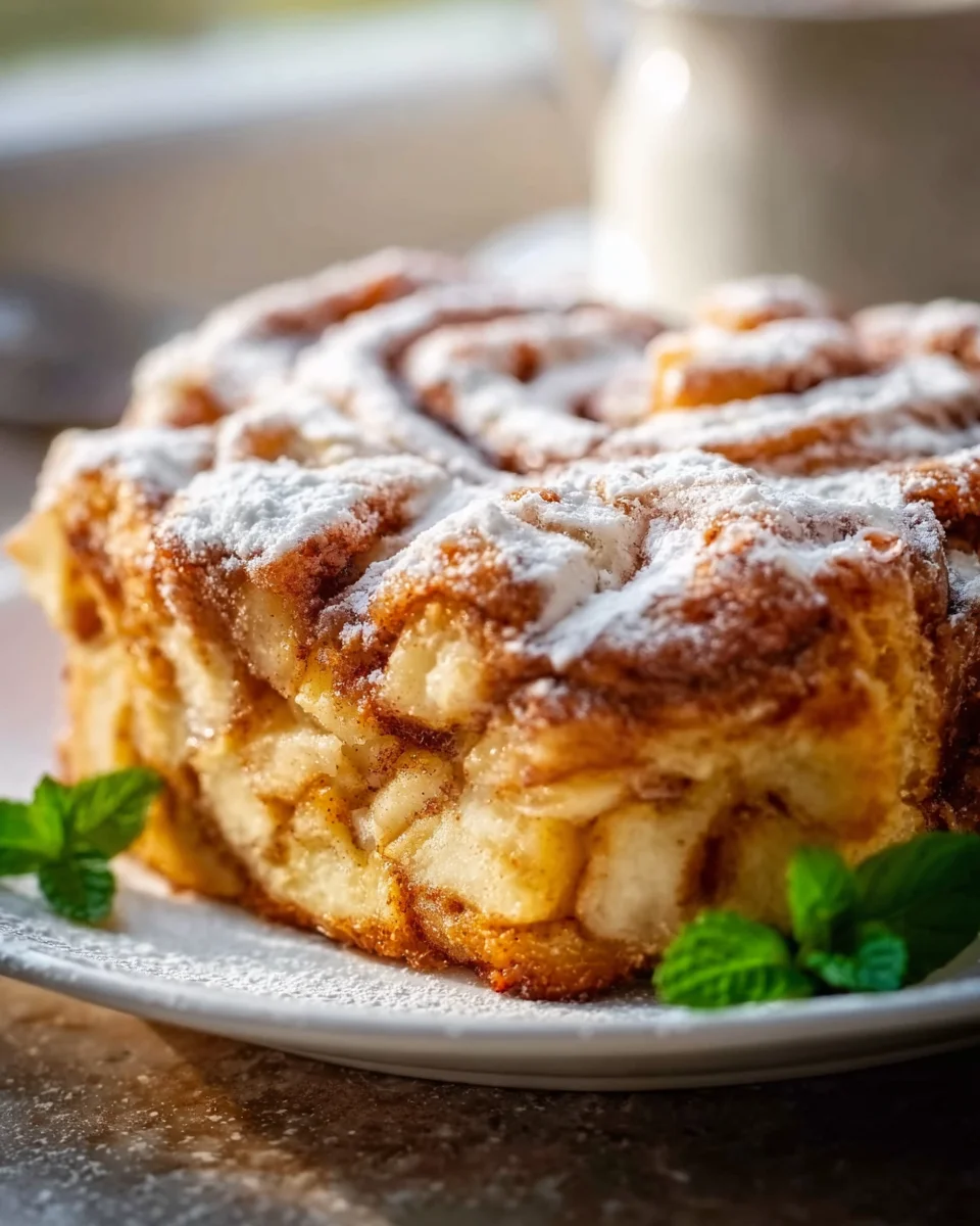 Juicy Cinnamon Roll Apple Cake Recipe for Dessert Lovers