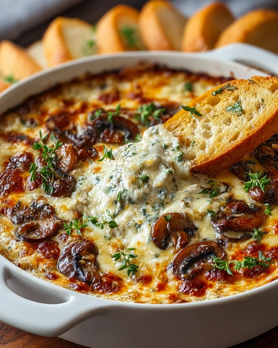 Stuffed Mushroom Dip: Easy, Cheesy Party Appetizer