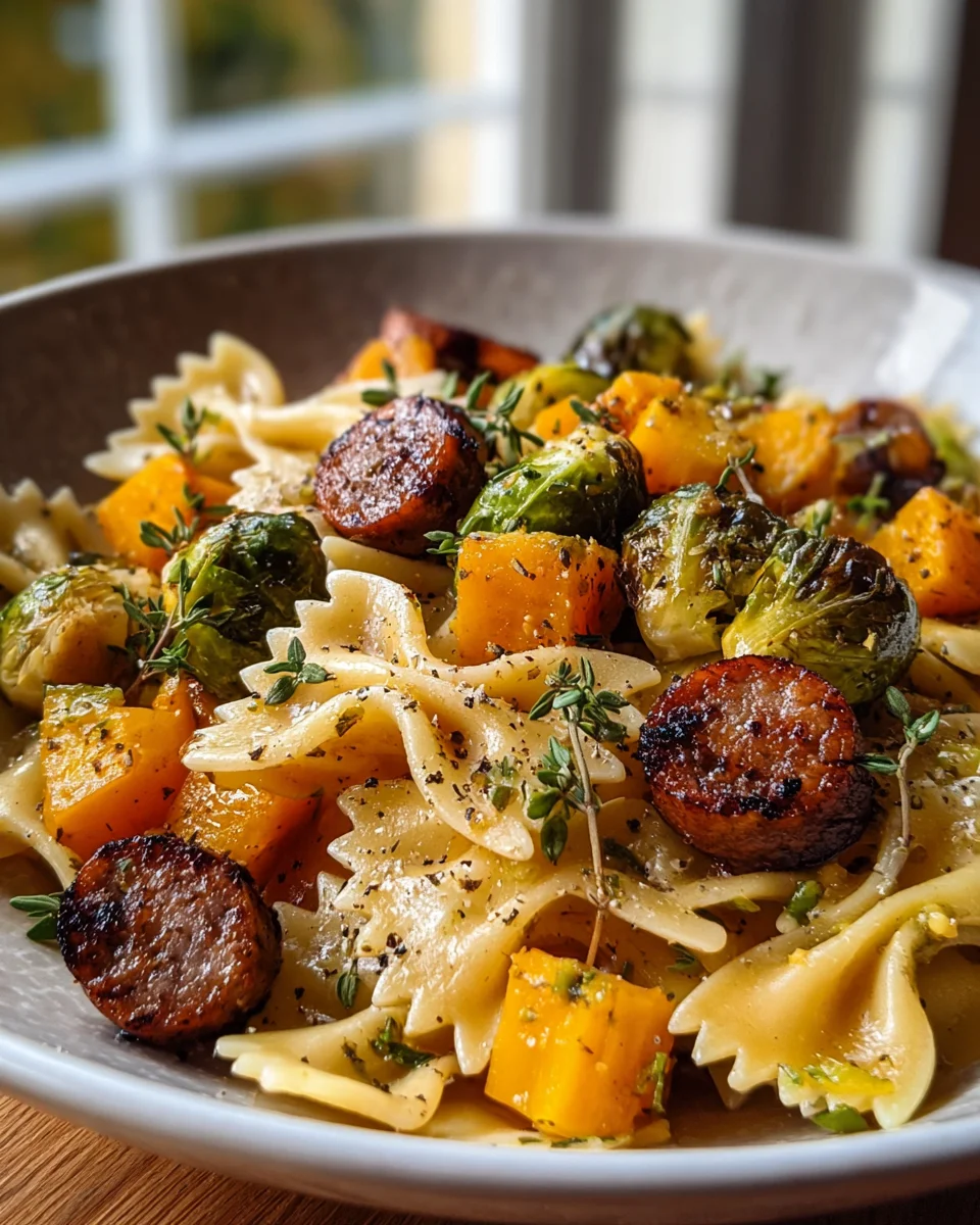 Autumn Sausage Pasta Squash: Hearty Beef & Squash Delight