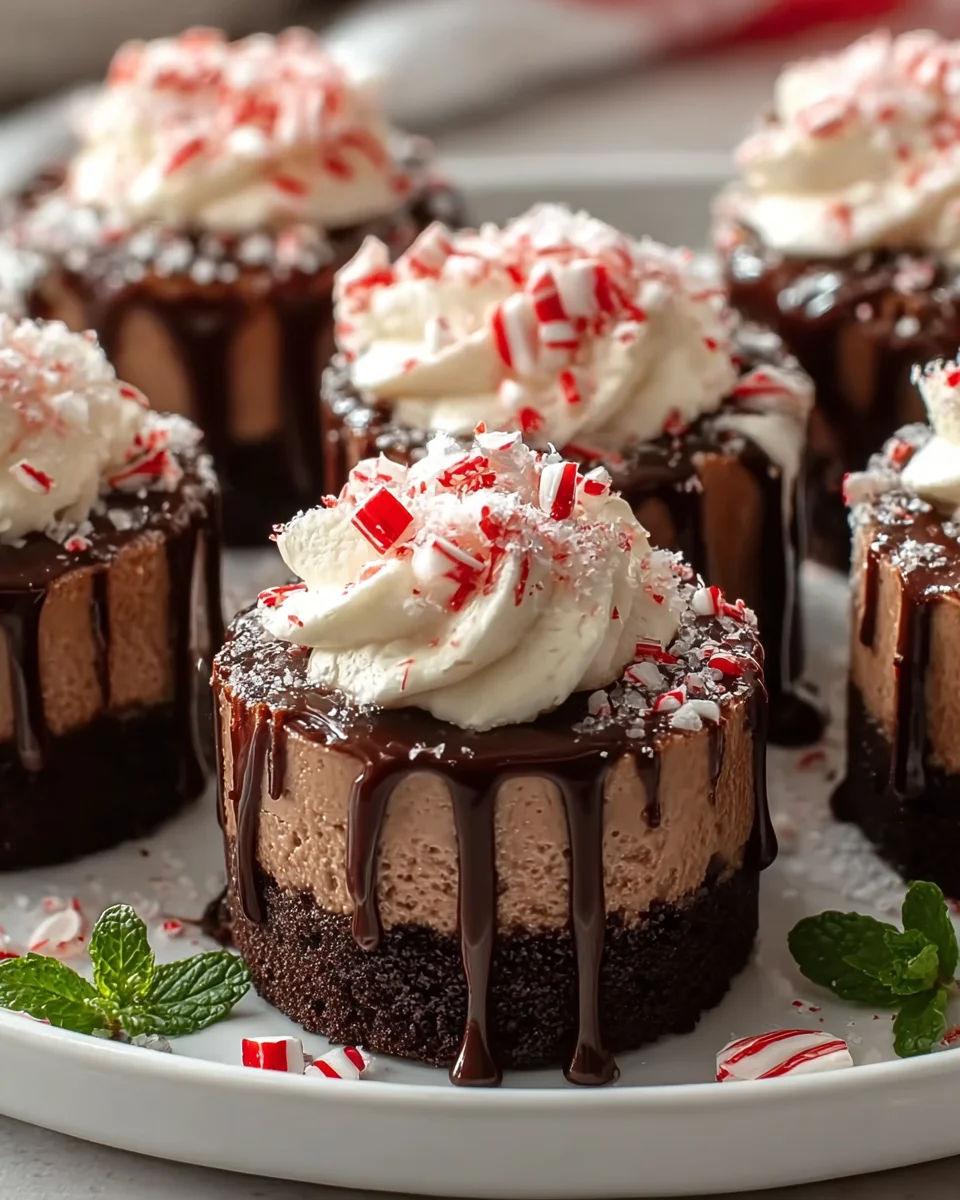 Indulge in Hot Cocoa Peppermint Cheesecake Bites Recipe!
