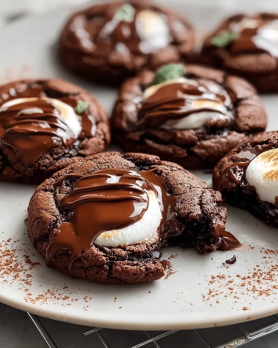 Delicious Marshmallow Hot Cocoa Surprise Cookies Recipe