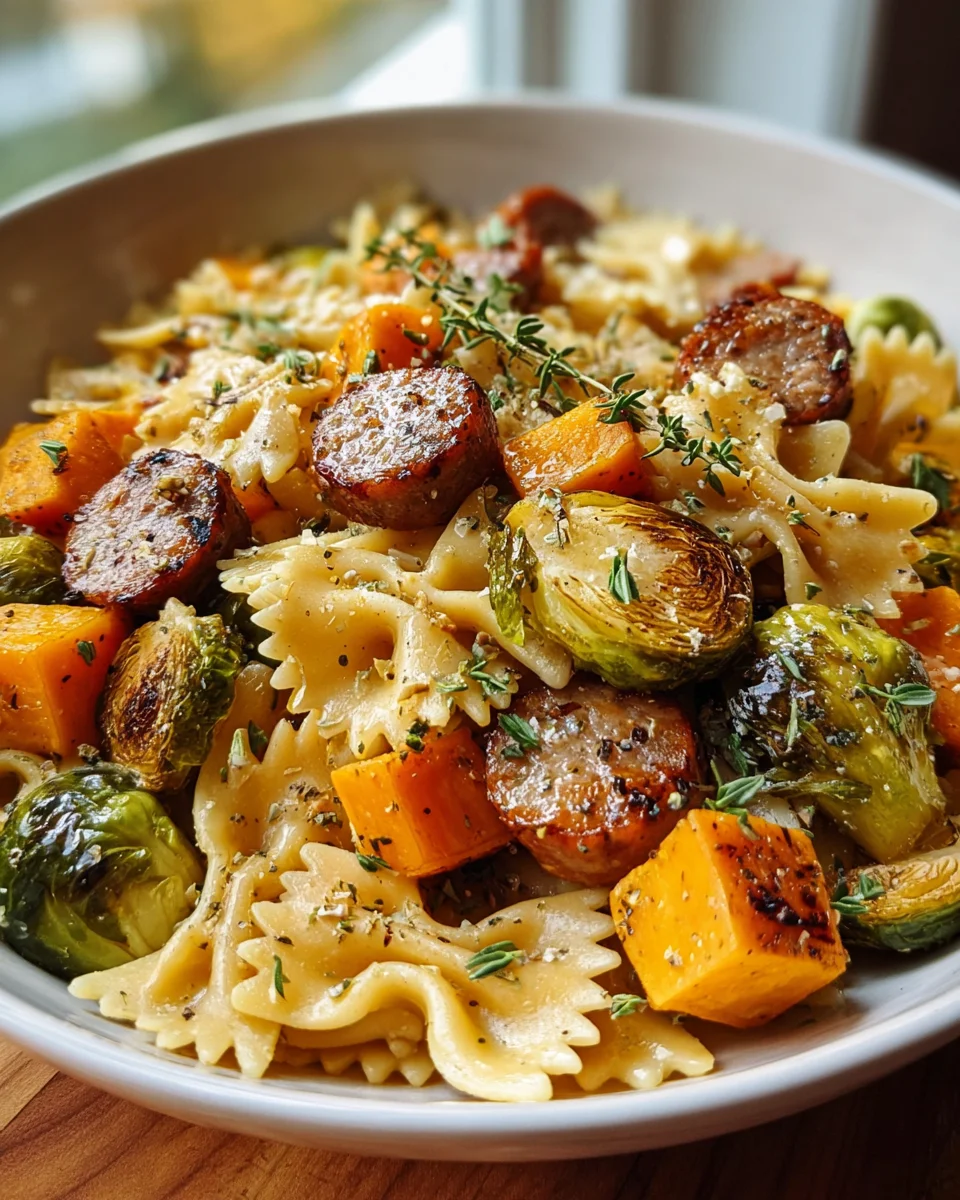 Autumn Sausage Pasta Squash: Hearty Beef & Squash Delight