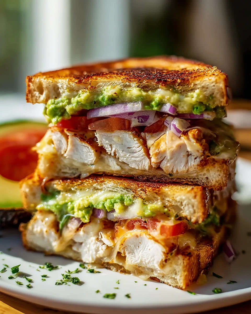 Delicious Chicken Avocado Melt Sandwich Recipe You’ll Love!