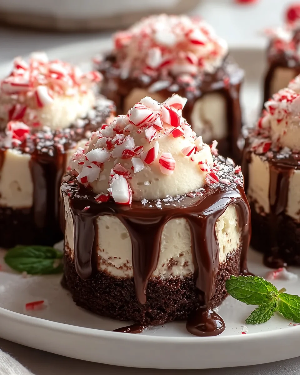 Indulge in Hot Cocoa Peppermint Cheesecake Bites Recipe!