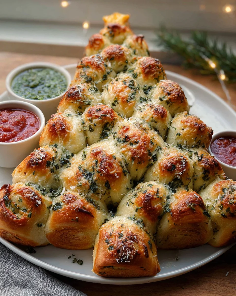 Cheesy Christmas Tree Bread: Festive Holiday Recipe Delight